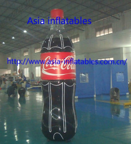 Inflatable advertising bottle